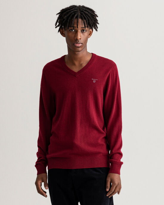 V-Neck Pullover aus Extra Fine Lambswool